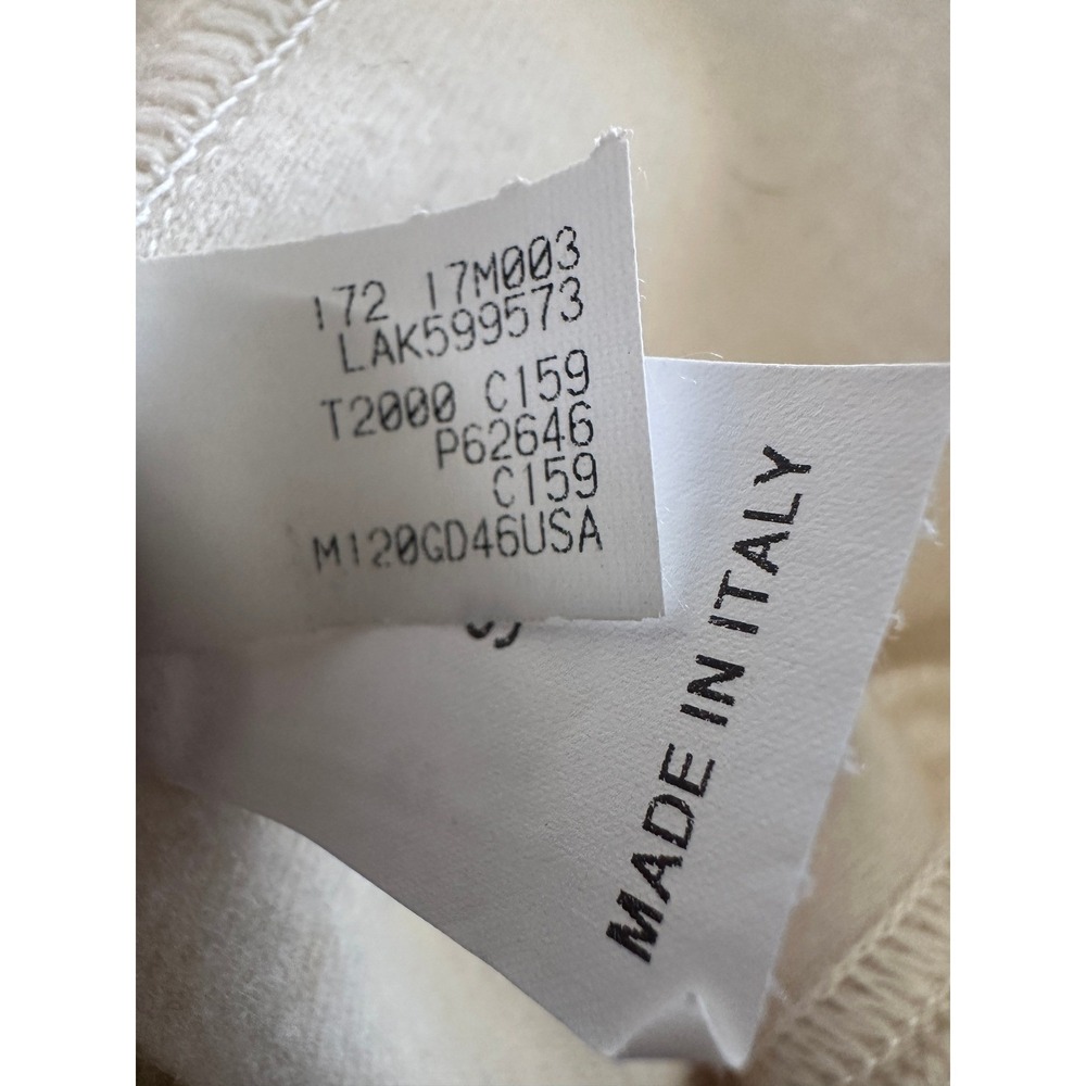 Brunello Cucinelli Cashmere Ribbed Full Zip Cardigan Cream Small Quiet Luxury - Picture 8 of 16
